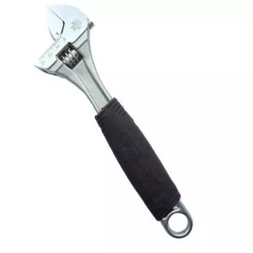 Taparia Chrome Finish Adjustable Spanner with Soft Grip 1170-S-6 (Length:155 mm)