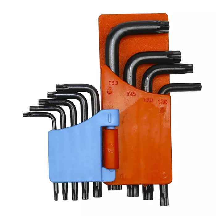 Taparia Kth7S Chrome Vanadium Steel Short Series Hanger Packing Torx Key Set (Set of 7 Pcs)