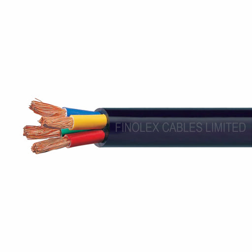 Finolex 95 SQMM X 4 CORE PVC Insulated & SHEATHED COPPER FLEXIBLE CABLE BLACK (1 Meter)