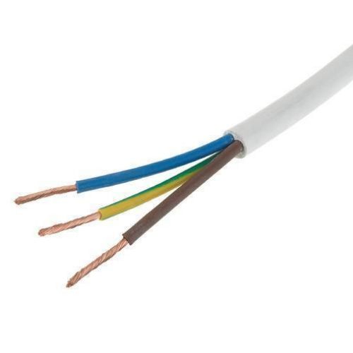 Polycab 1.5 Sqmm, 3 core Pvc Insulated & Sheathed Copper Flexible Cable White (100 Meters)