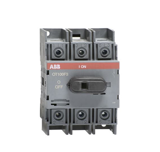 ABB Fuse switch disconnectors & accessories 1SCA105004R1001 Front operated switch disconnectors with direct knob type handle 100A 3P OT100F