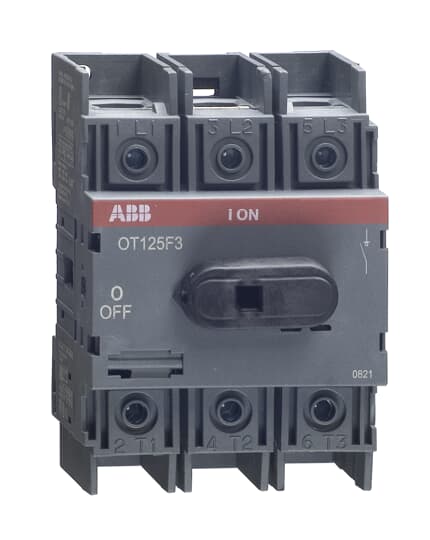 ABB Fuse switch disconnectors & accessories 1SYN105033R1001 125A 3POLE OPEN EX.SWITCH DISCONNECTOR FUSE UNIT (OT125F3)