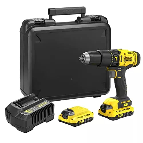 Stanley 20 V Brushed Hammer Drill Machine (With Battery), SCD711C2K-B1