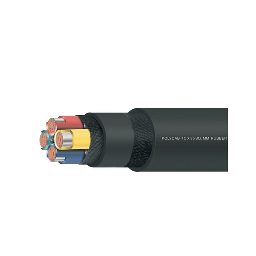 Polycab 70 Sqmm, 4 core Epr Insulated & Pcp Sheathed Rubber Cable 1.1Kv (1 Meter)