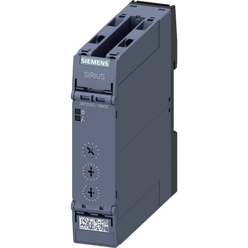 Siemens 3RP25051BW30 TIME RELAY MULTI FUNCTION 2CO CONTACTS 27 FUNCTIONS 7 TIME SETTING LED SCREW TERMINAL