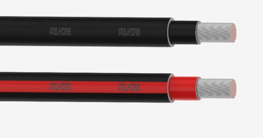 Polycab 4 Sqmm, 1 core Black Cu.Flexible XlpePvc Insu.& Uv Stabalized Pvc Sheathed,Solar Cable Type 3 (500 Meters)
