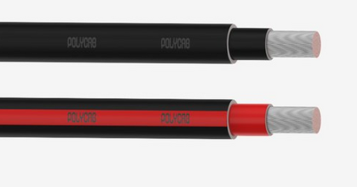 Polycab 6 Sqmm, 1 core Black Cu.Flexible XlpePvc Insu.& Uv Stabalized Pvc Sheathed,Solar Cable Type 3 (500 Meters)