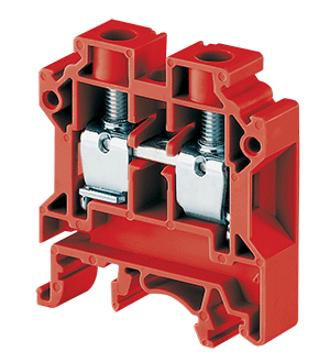 Connectwell 10.0 Standard Feed Through Pa Scr Terminal Block Red CTS10UR (Pack Of 100 Qty)