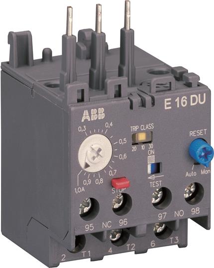 ABB E16DU 2.7 Overload Relays Electronic overload relays 1SAX111001R1103