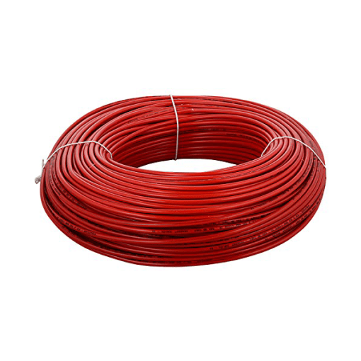 Finolex 6 SQMM X 1 CORE PVC Insulated COPPER FLEXIBLE FRLS CABLE RED (100 Meters)