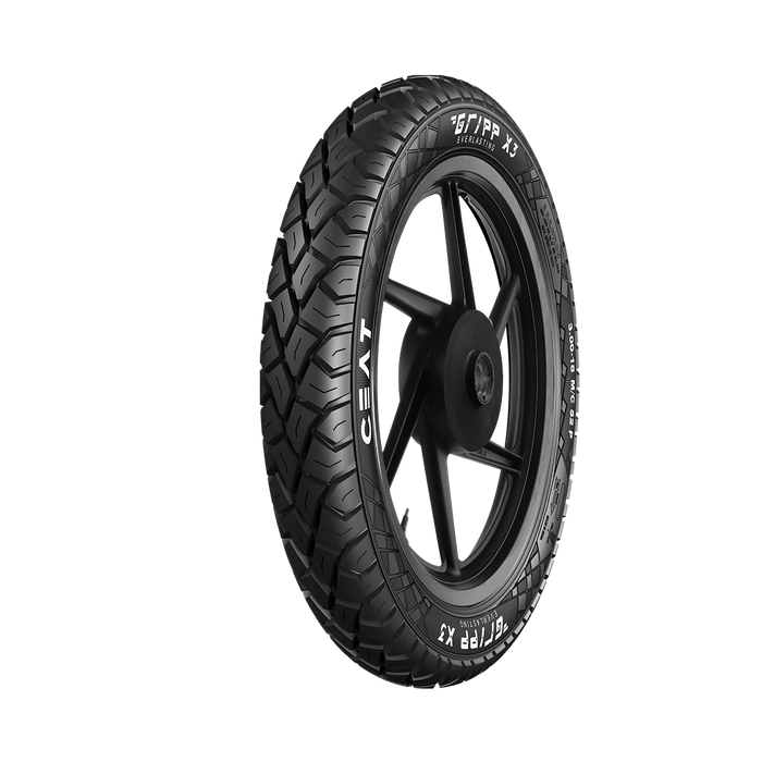 CEAT 3.00-17 Gripp X5 Tube Tyre 50P Motorcycle Tube Tyre Tyre (Tire Only, Without Tube)