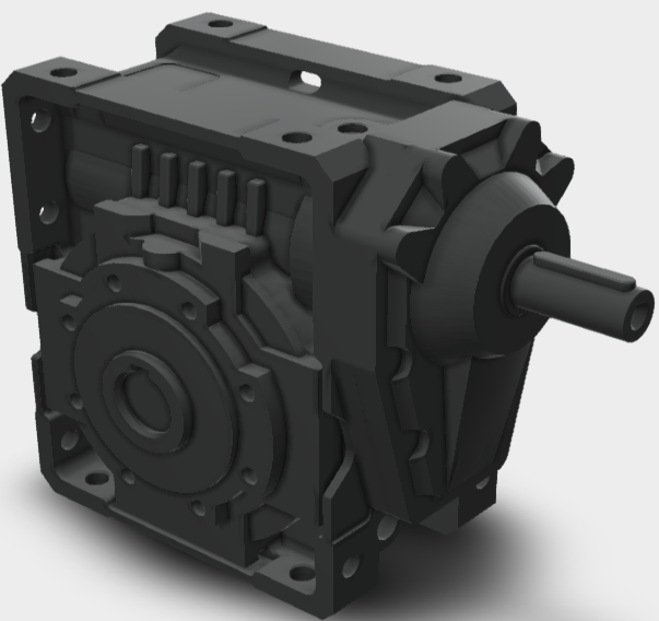 Bonfiglioli 2.2KW U : Universal Worm Reduction Gearbox With Solid Input Shaft W110U20HSB3