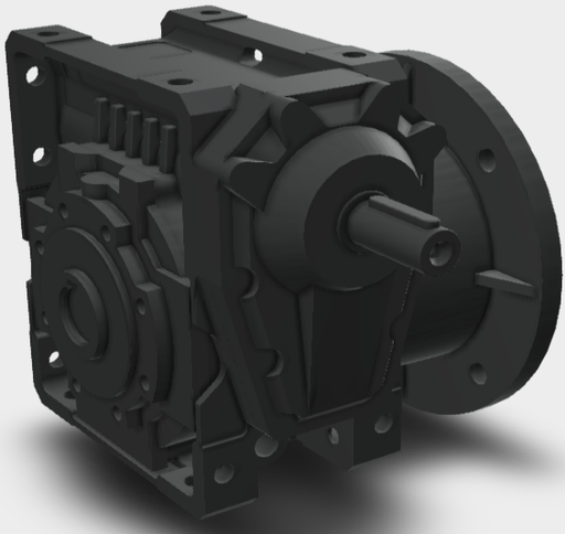Bonfiglioli 0.75KW UF: Flange mount Worm Reduction Gearbox With Solid Input Shaft W110UF80HSB3