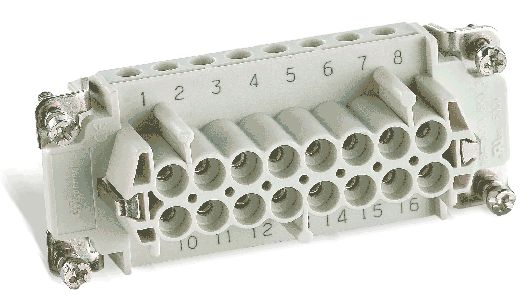 Connectwell Screw Terminal Type Female Inserts For Rectangular Enclosures W06Ft35B16