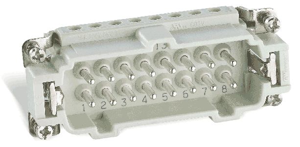 Connectwell Screw Terminal Type Male Inserts For Rectangular Enclosures W16Mt16B16